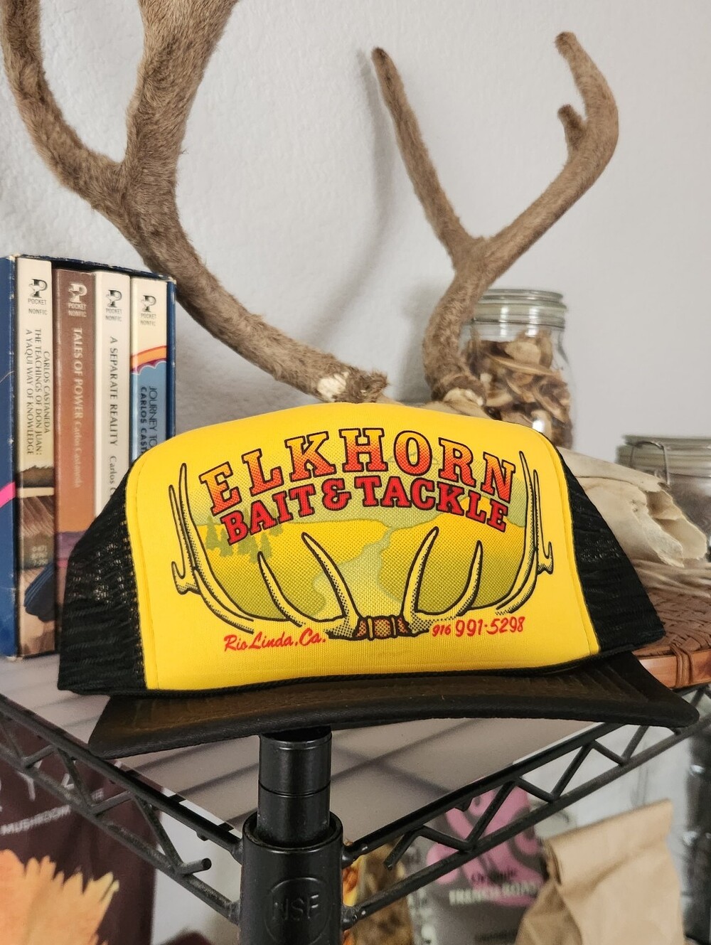 Vintate Elkhorn Bait & Tackle Trucker Hat